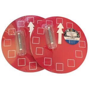 Set Of 2 Red Chalkboard Clocks Critical Thinking Motor Skills